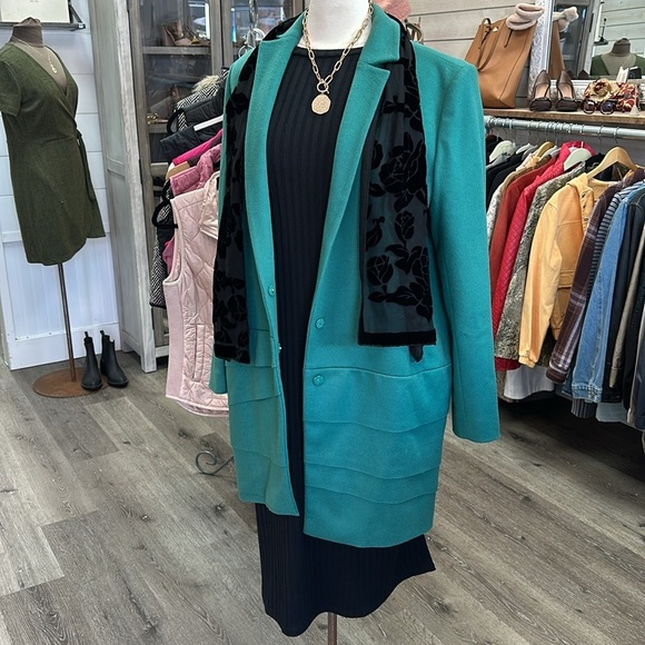 Piazza Sempione Wool Cashmere Blend Coat - Size IT 46 (US 14/16) - Picture 9 of 9